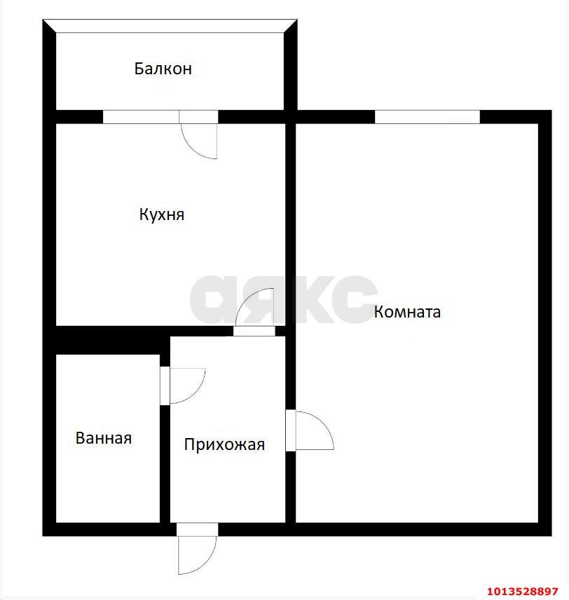 Фото №10: 1-комнатная квартира 34 м² - Краснодар, Московский, ул. имени Николая Семеновича Котлярова, 17