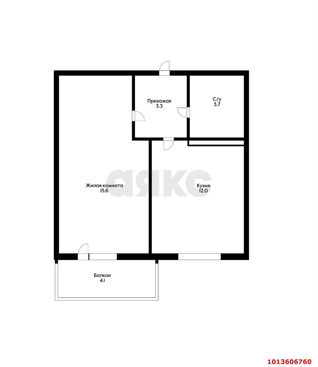 Фото №15: 1-комнатная квартира 34 м² - Краснодар, отделение № 2 Агрофирмы Солнечная, 5