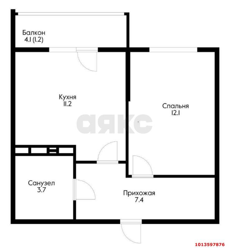 Фото №15: 1-комнатная квартира 35 м² - Краснодар, жилой комплекс Ракурс, ул. имени Героя Ростовского, 8к2