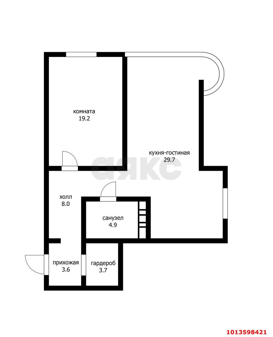 Фото №20: 2-комнатная квартира 70 м² - Краснодар, Черёмушки, ул. Ставропольская, 163/1