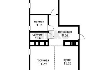 Фото №4: 2-комнатная квартира 50 м² - Краснодар, мкр. жилой комплекс Облака, ул. имени Генерала Корнилова, 10