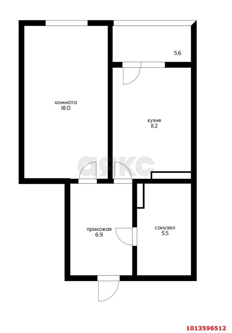 Фото №17: 1-комнатная квартира 47 м² - Краснодар, жилой комплекс Легенда, ул. имени 40-летия Победы, 137