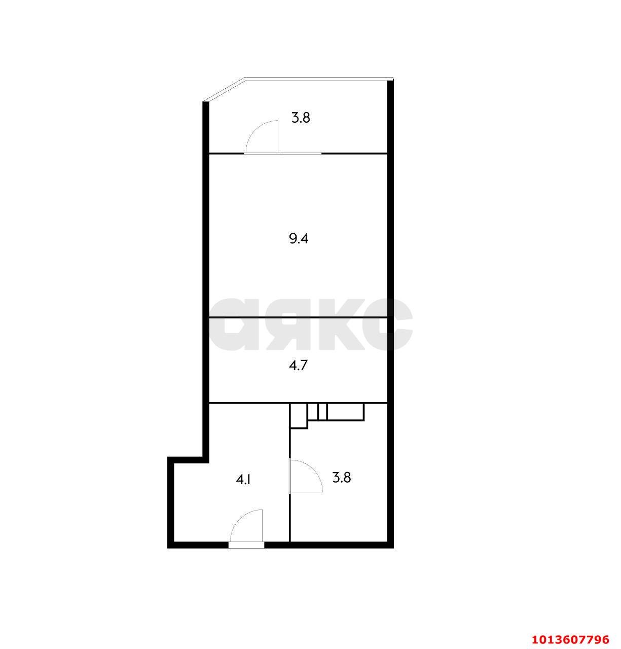 Фото №7: Студия 24 м² - Краснодар, Губернский, ул. им. Героя Яцкова И.В., 19к3