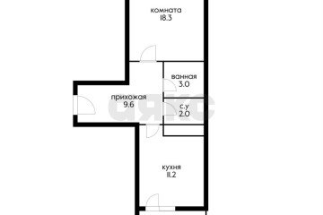 Фото №2: 1-комнатная квартира 48 м² - Краснодар, мкр. 2-й квартал, ул. имени Героя Николая Шевелёва, 2