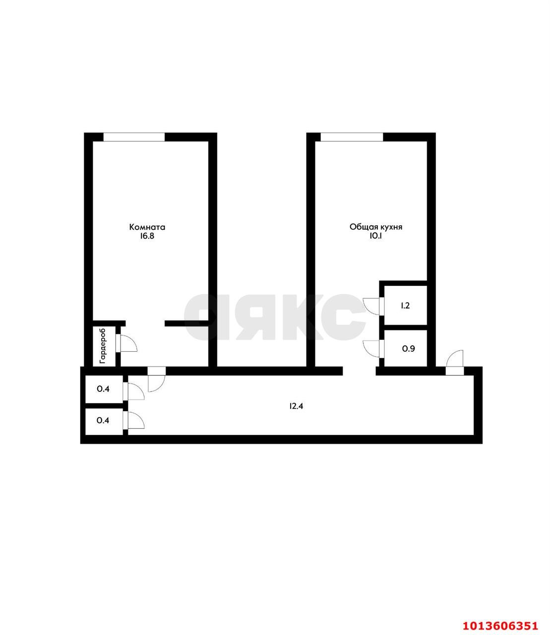 Фото №13: Комната 16 м² - Краснодар, Авиагородок, ул. Авиагородок, 17