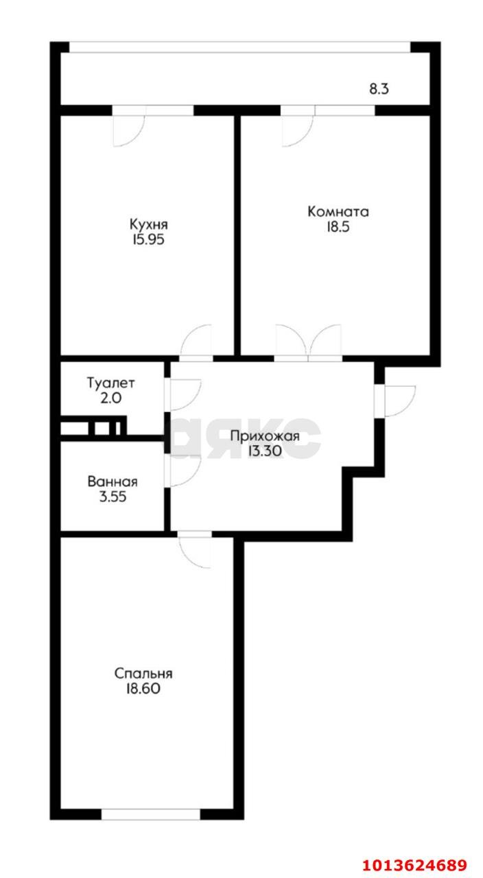 Фото №2: 2-комнатная квартира 75 м² - Краснодар, Фестивальный, ул. Морская, 43