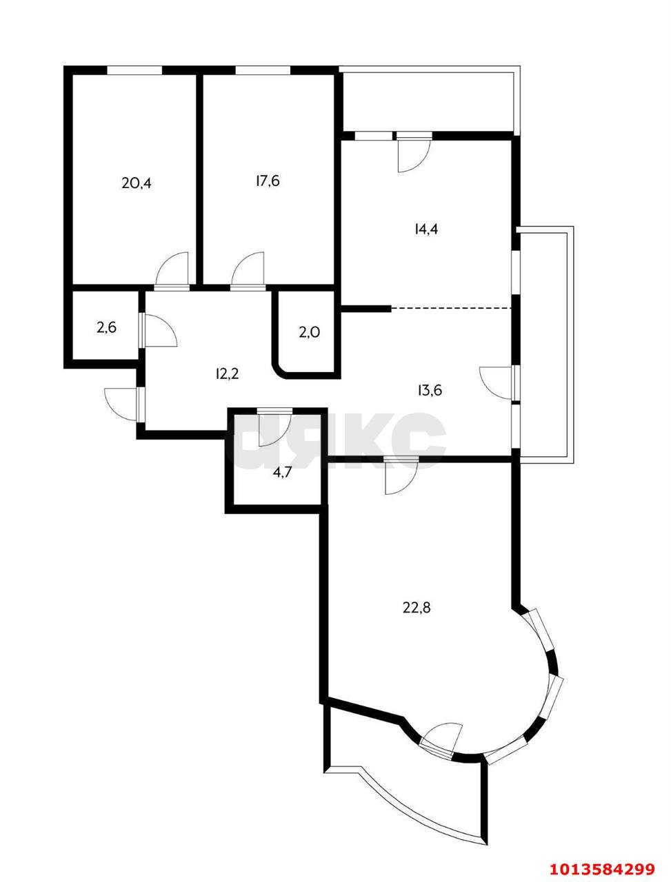 Фото №20: 3-комнатная квартира 125 м² - Краснодар, Солнечный, ул. Архитектора Ишунина, 3