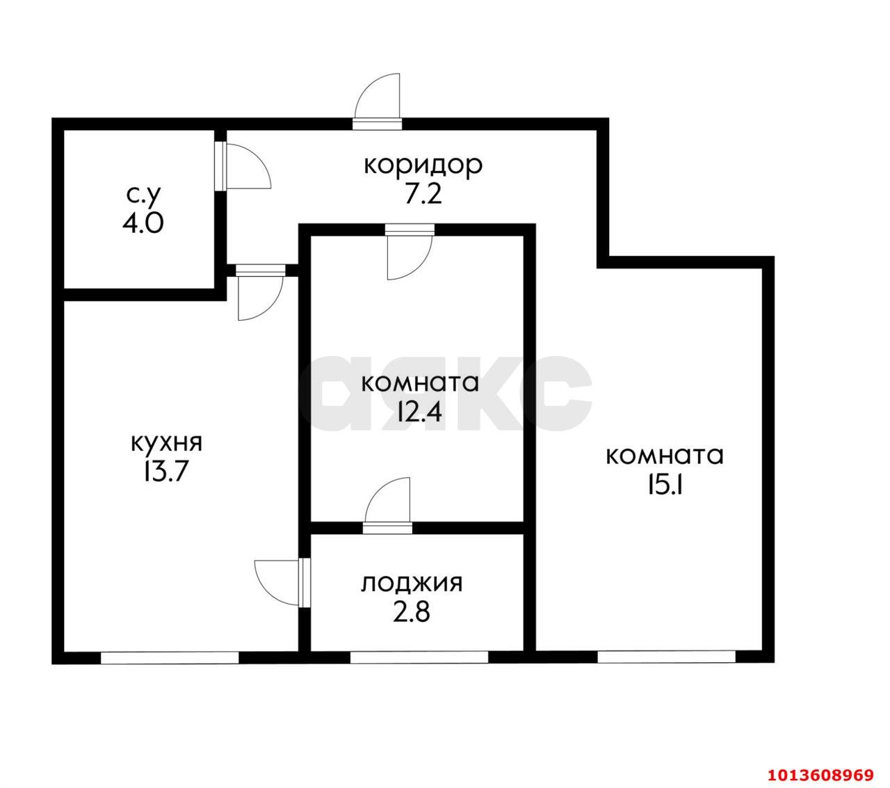 Фото №6: 2-комнатная квартира 55 м² - Краснодар, жилой комплекс Самолёт, ул. Западный Обход, 39/2к7