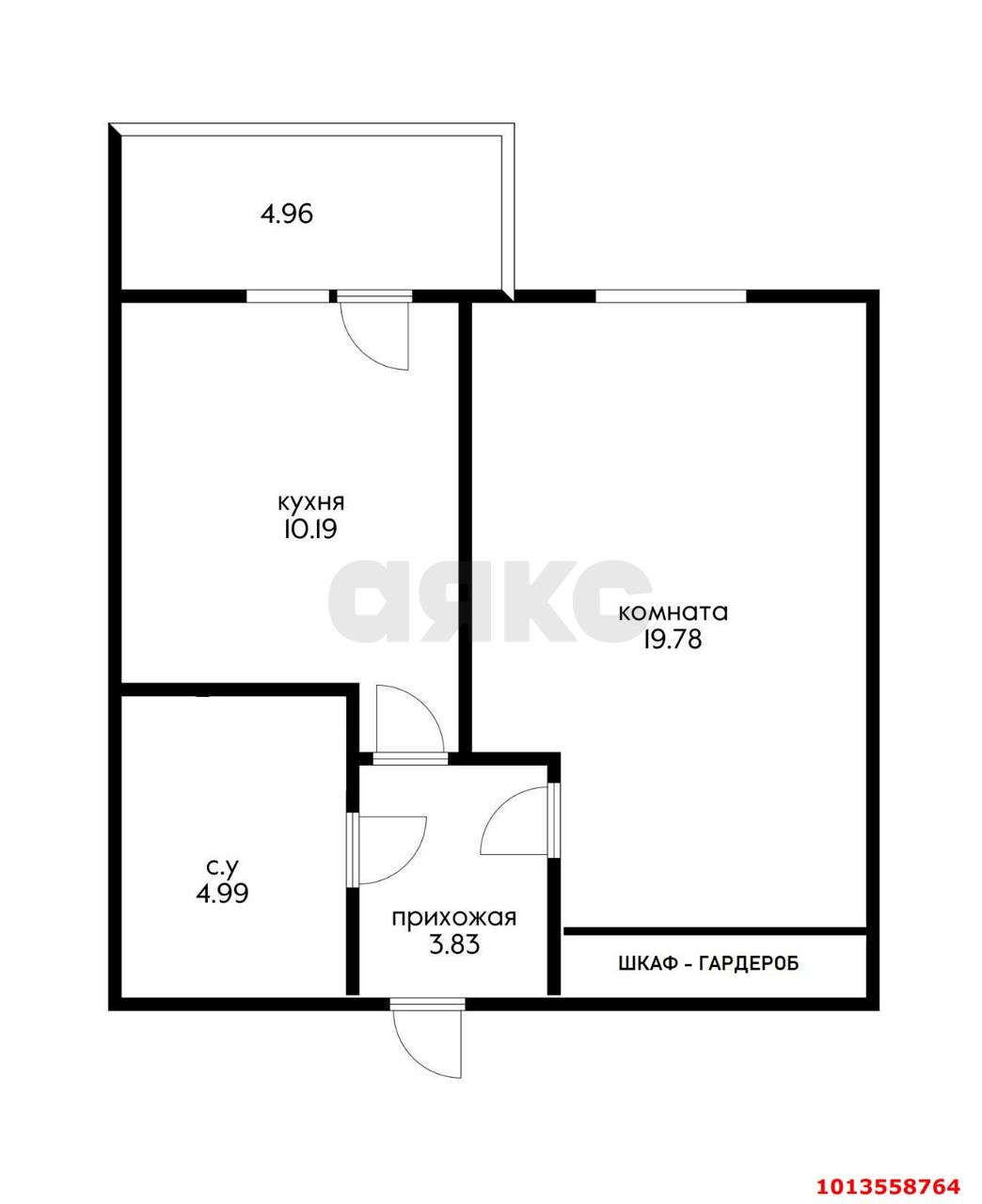 Фото №13: 1-комнатная квартира 42 м² - Краснодар, жилой комплекс Аврора Парк, ул. Шоссе Нефтяников, 22с1