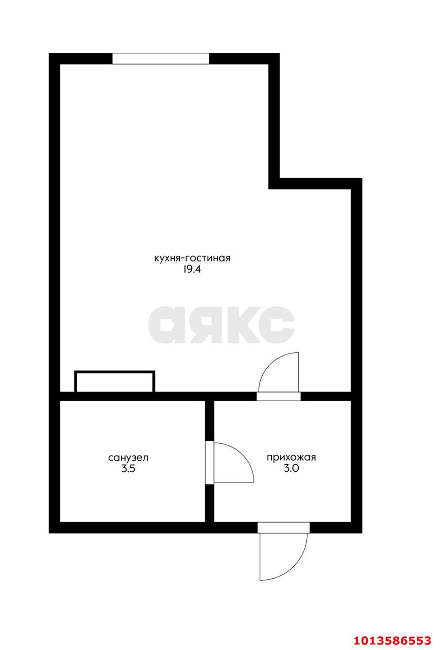 Фото №8: Студия 25 м² - Новая Адыгея, жилой комплекс Мега-Победа 2, ул. Песочная, 1к3