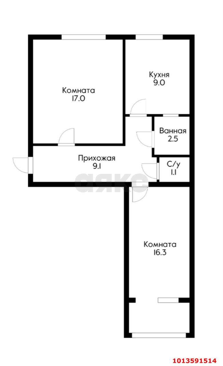 Фото №10: 2-комнатная квартира 53 м² - Краснодар, Хлопчато-бумажный Комбинат, ул. Таганрогская, 1