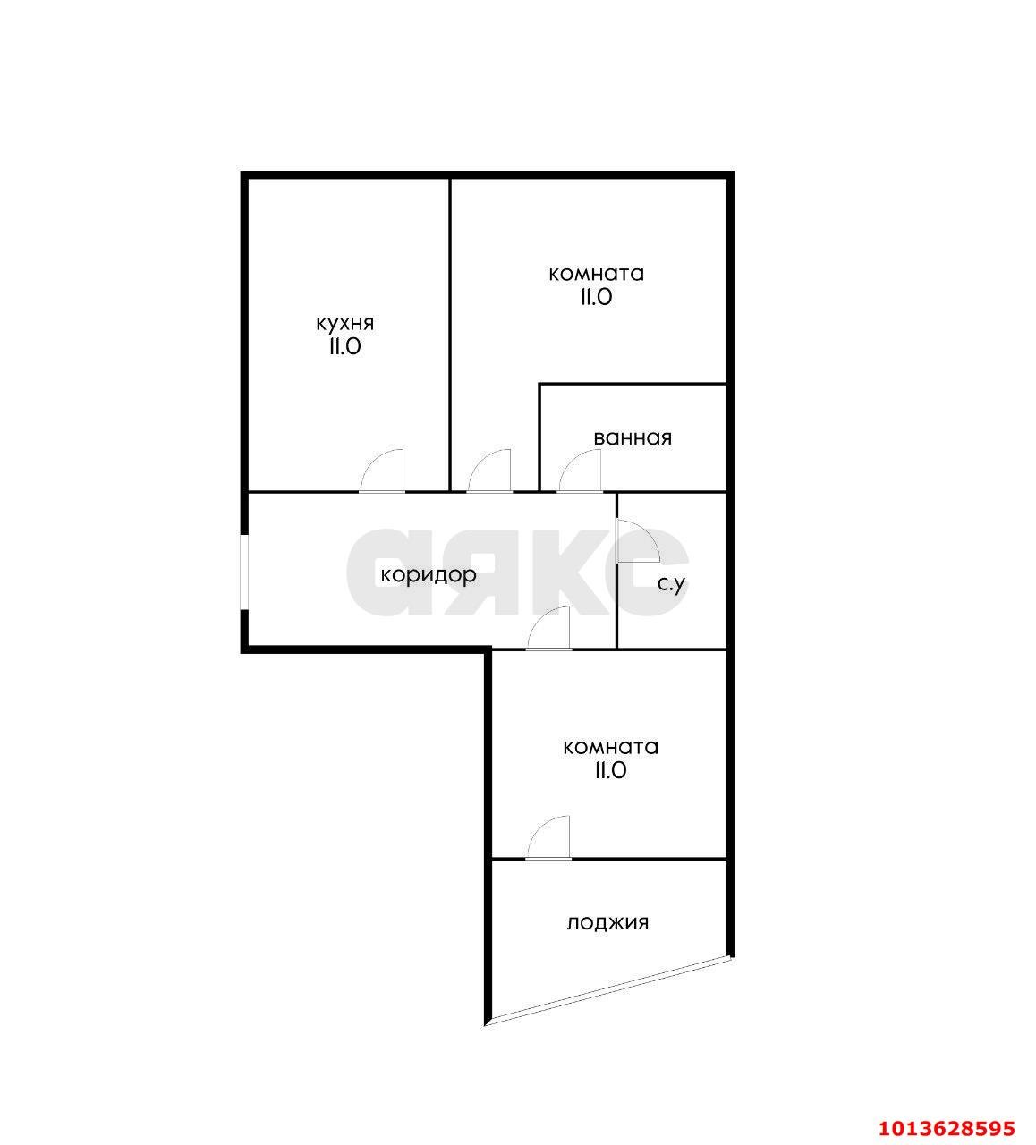 Фото №15: 2-комнатная квартира 49 м² - Краснодар, Краевая Клиническая Больница, ул. Российская, 138