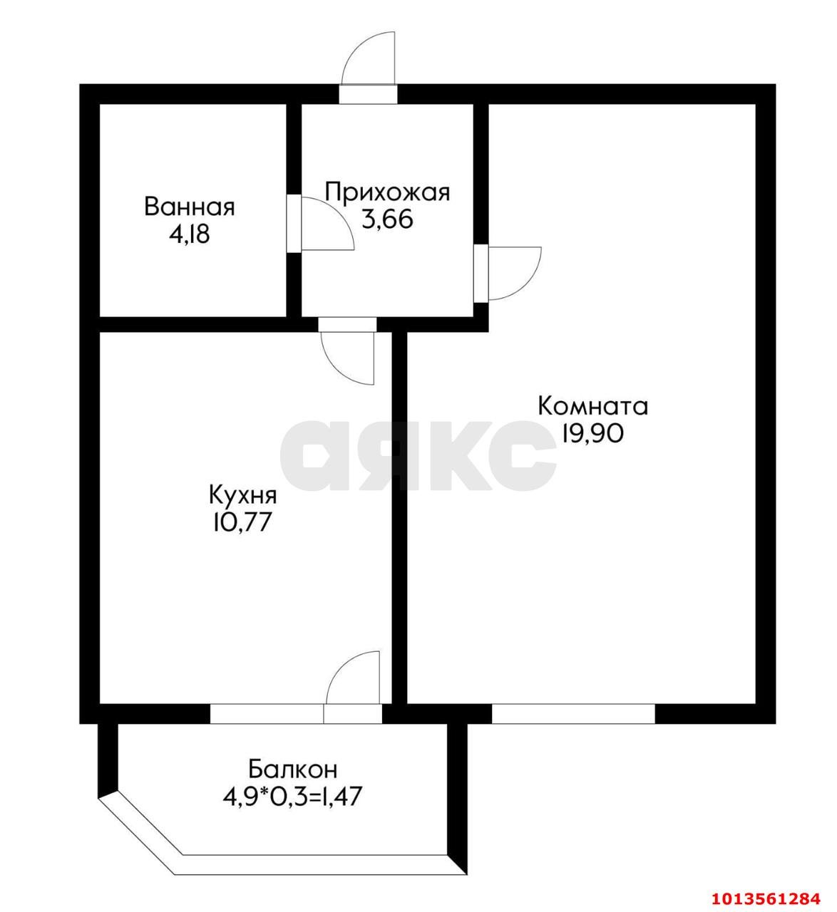 Фото №12: 1-комнатная квартира 40 м² - Краснодар, жилой комплекс Красная площадь, ул. Кореновская, 57к2