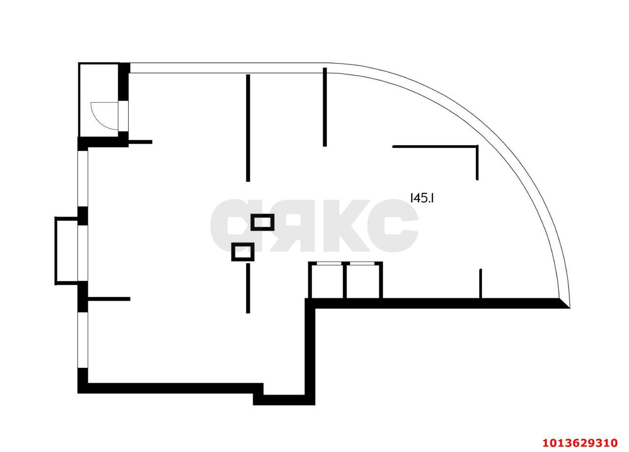 Фото №3: Торговое помещение 146 м² - Краснодар, жилой комплекс Инсити, ул. Командорская, 5/1