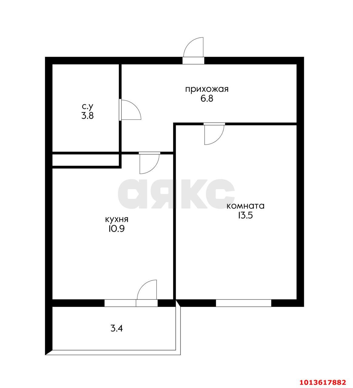 Фото №15: 1-комнатная квартира 38 м² - Краснодар, жилой комплекс Ракурс, ул. имени Героя Ростовского, 8к7