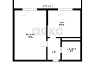 Фото №1: 1-комнатная квартира 44 м² - Краснодар, мкр. Камвольно-суконный Комбинат, ул. Магистральная, 11к3