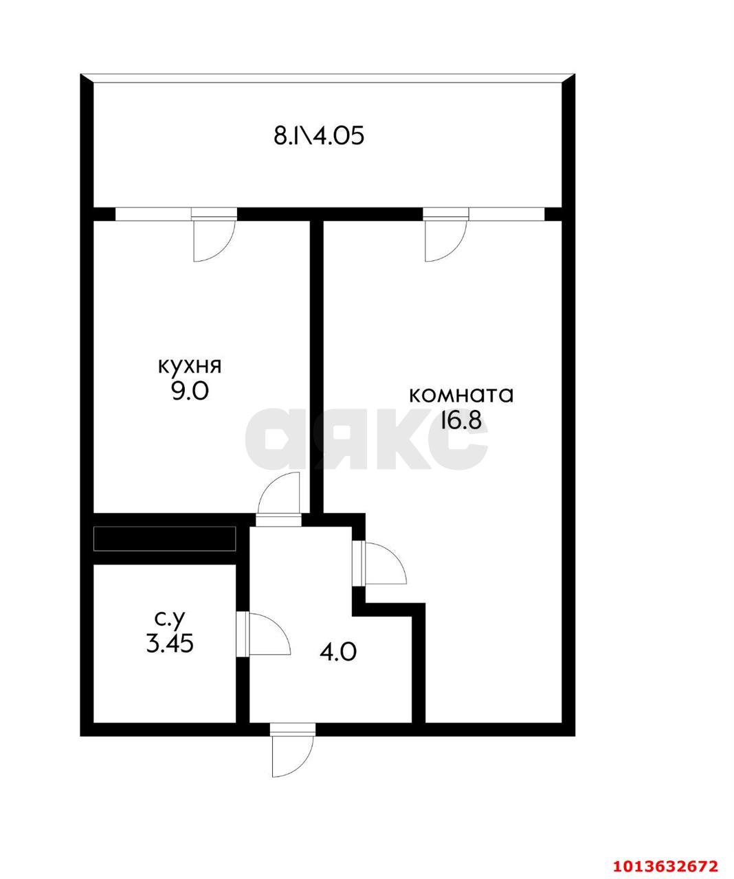 Фото №10: 1-комнатная квартира 41 м² - Краснодар, имени Демьяна Бедного, ул. Степная, 1/1