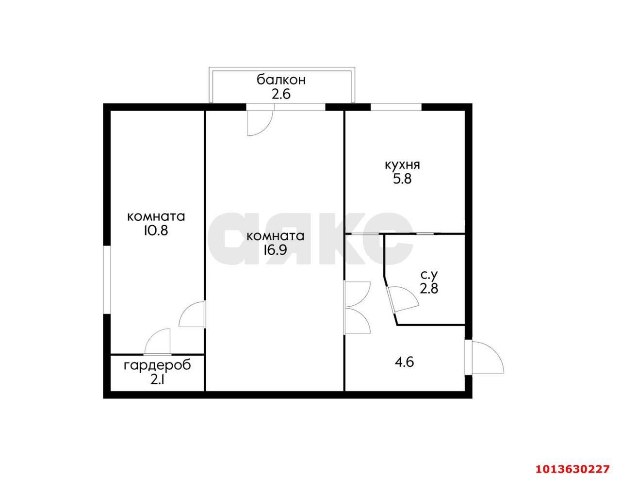 Фото №18: 2-комнатная квартира 45 м² - Краснодар, Центральный внутригородской округ, ул. Крупской, 103