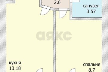 Фото №5: 1-комнатная квартира 28 м² - Краснодар, мкр. имени Петра Метальникова, ул. Петра Метальникова, 40