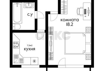 Фото №5: 1-комнатная квартира 37 м² - Энем, ул. Фрунзе, 11