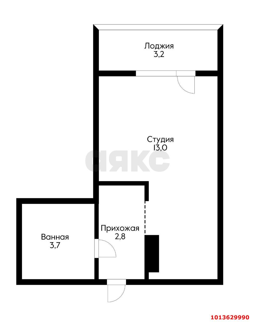 Фото №10: Студия 24 м² - Краснодар, жилой комплекс Самолёт-2, ул. Западный Обход, 57к3