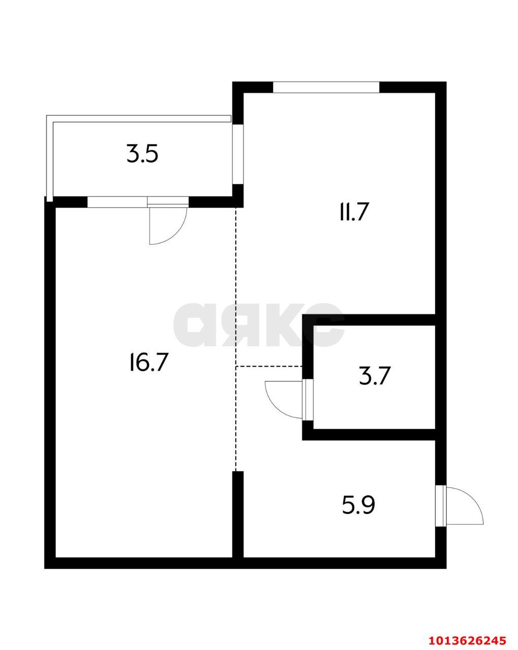 Фото №8: 1-комнатная квартира 38 м² - Краснодар, имени Петра Метальникова, ул. Московская, 158