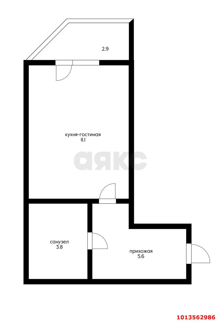 Фото №13: 1-комнатная квартира 37 м² - Краснодар, жилой комплекс Прованс, ул. Генерала Петрова, 9