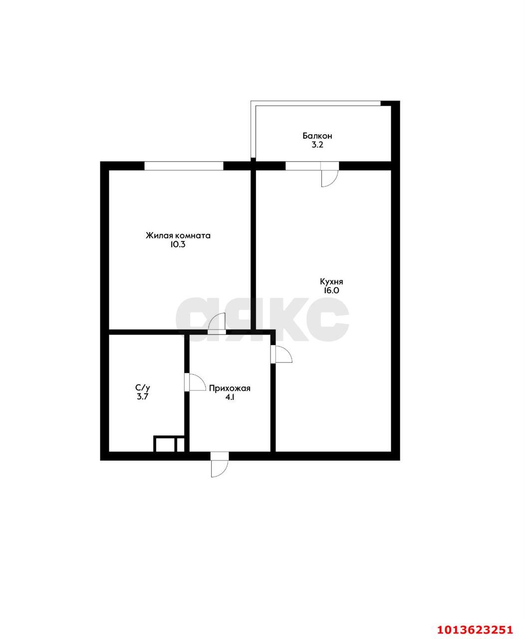 Фото №12: 1-комнатная квартира 37 м² - Краснодар, Парк Победы, ул. Героя Пешкова, 14к3