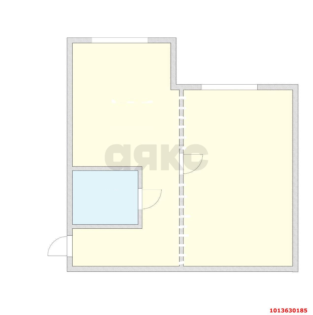 Фото №8: 1-комнатная квартира 44 м² - Яблоновский, ул. Теучежа, 22/2