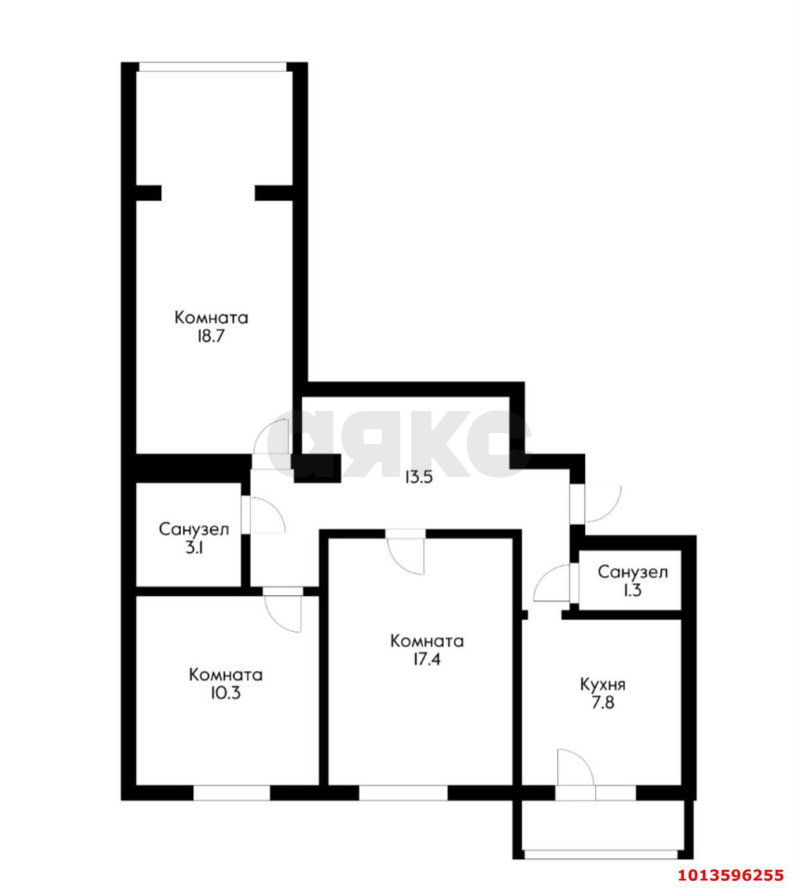 Фото №12: 3-комнатная квартира 75 м² - Краснодар, Пашковский, ул. Садовая, 5/2