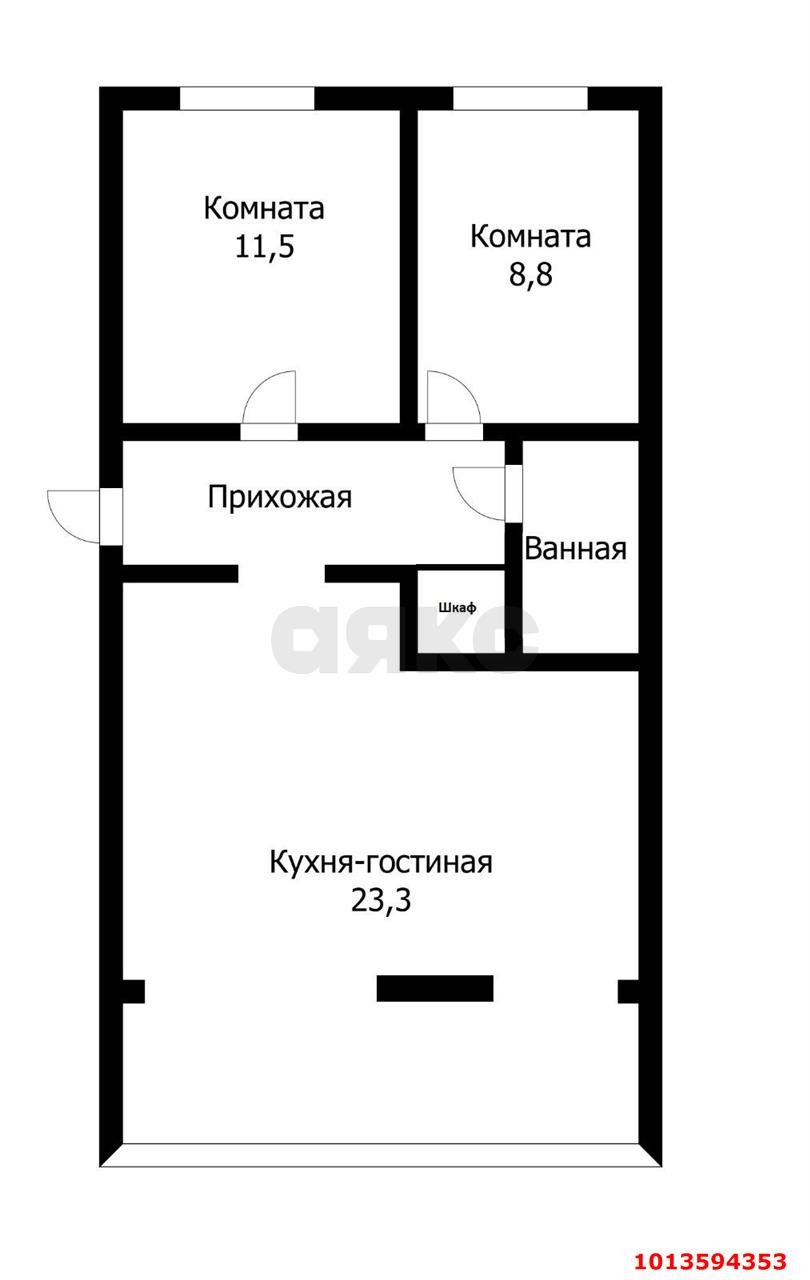 Фото №16: 3-комнатная квартира 67 м² - Краснодар, Западный внутригородской округ, ул. Красных Партизан, 541