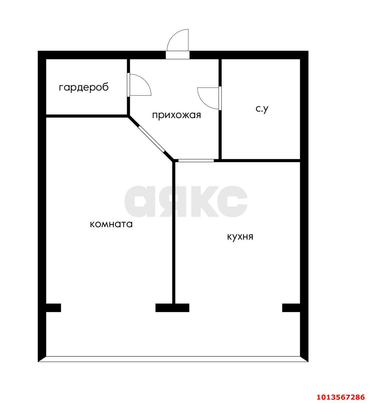 Фото №6: 1-комнатная квартира 40 м² - Российский, Прикубанский внутригородской округ, пр-д Тверской, 6