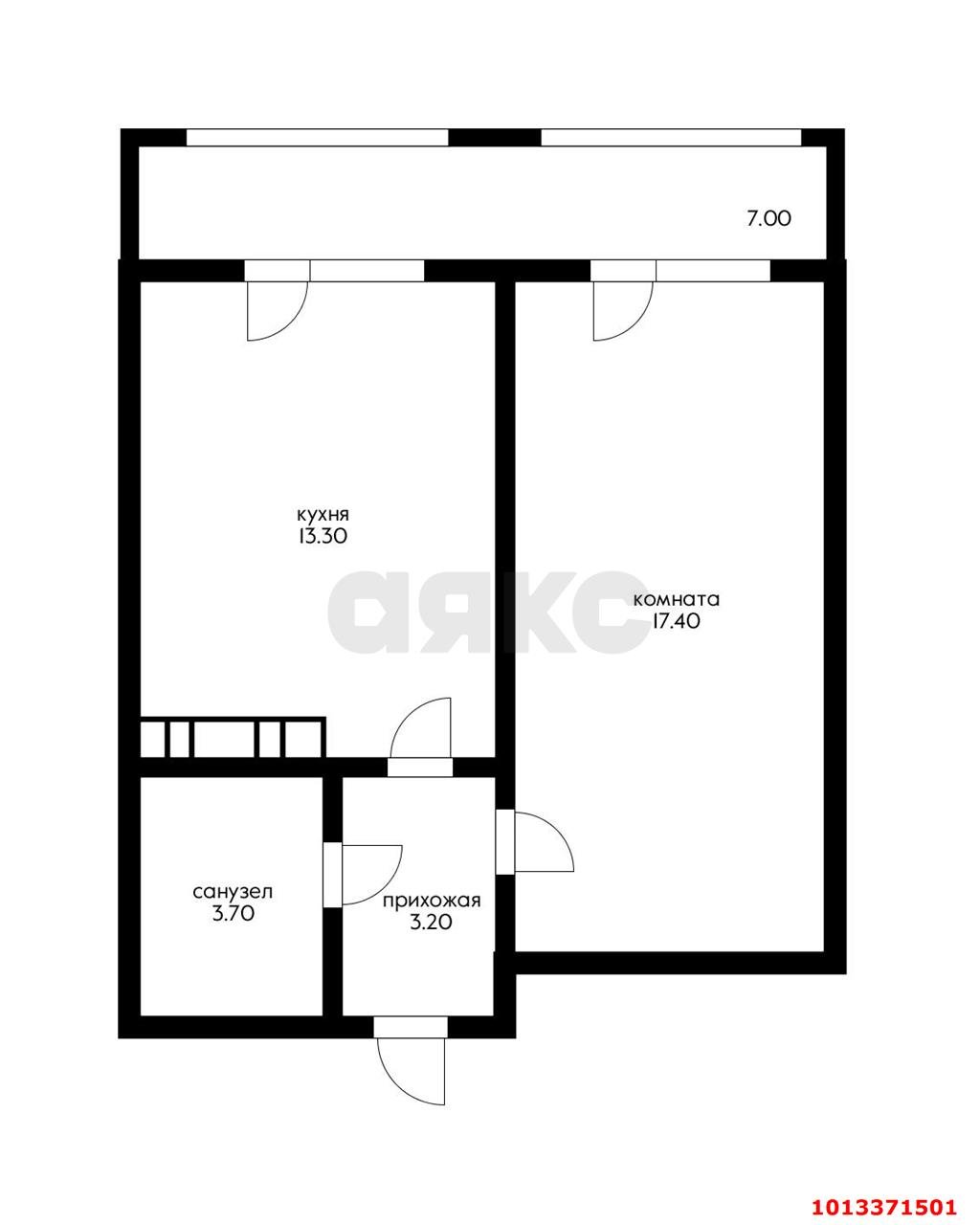 Фото №5: 1-комнатная квартира 40 м² - Краснодар, 9-й километр, ул. Ярославская, 115к2