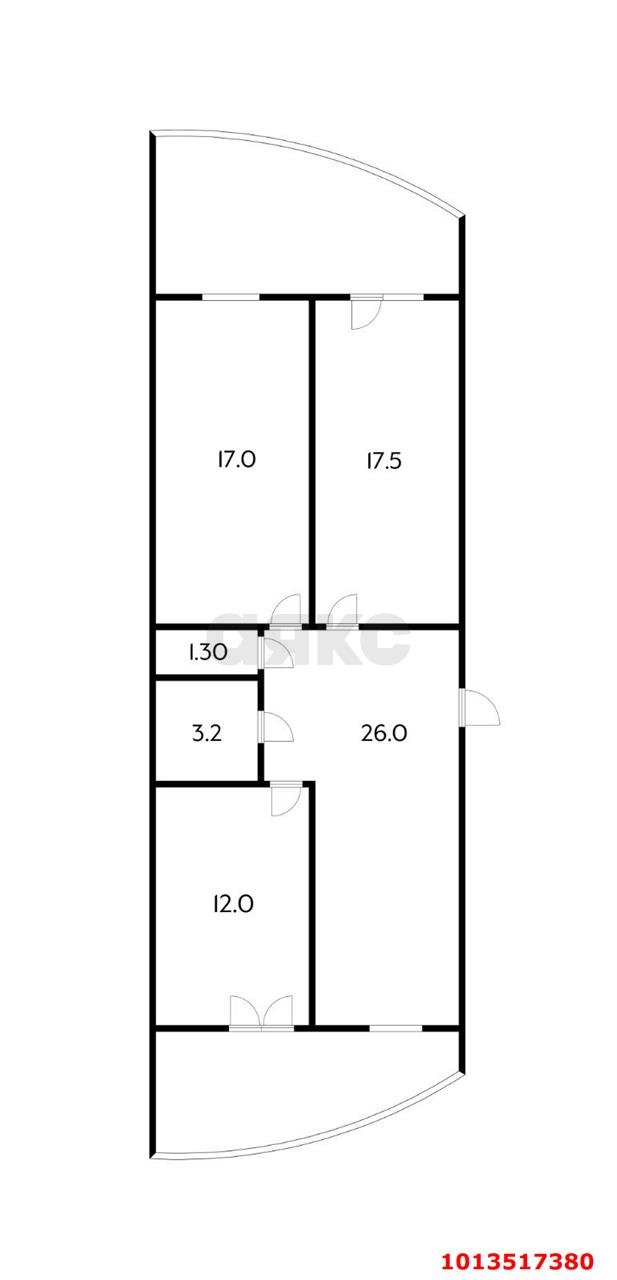 Фото №13: 3-комнатная квартира 100 м² - Краснодар, жилой комплекс Видный, ул. Командорская, 3к2