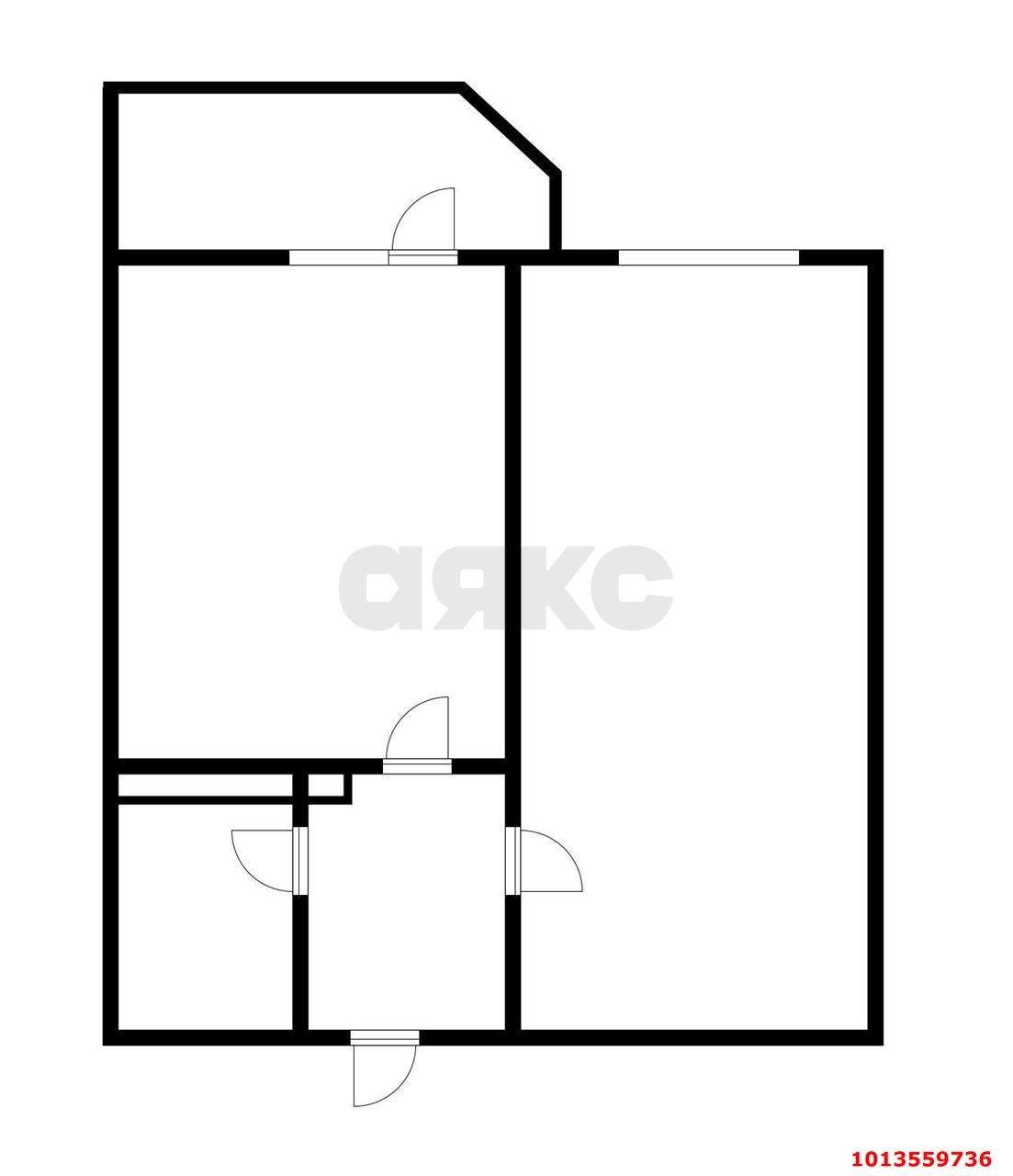 Фото №2: 1-комнатная квартира 36 м² - Краснодар, жилой комплекс Квартал № 6, ул. Генерал-лейтенанта Александра Сапрунова, 15