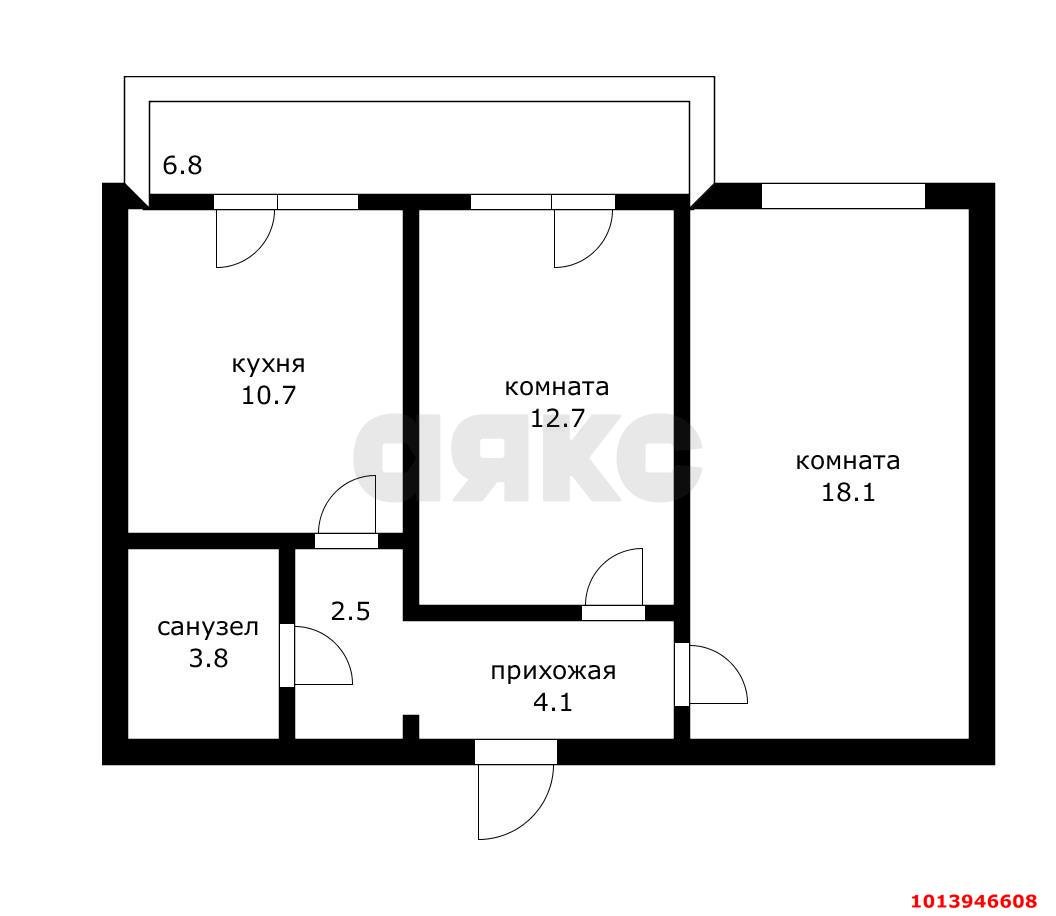 Фото №14: 2-комнатная квартира 55&nbsp;м², 4/5&nbsp;эт. - Новая Адыгея, мкр. ЖК Дарград, ул. Тургеневское шоссе, 33/1к8