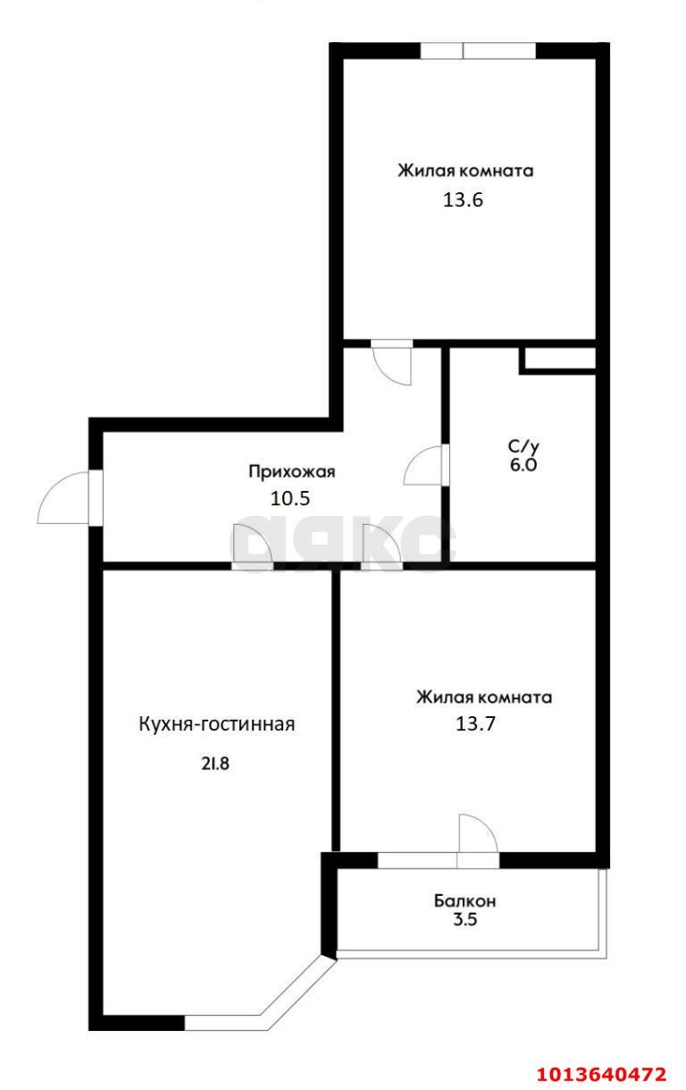 Фото №1: 2-комнатная квартира 70 м² - Краснодар, жилой комплекс Любимый Дом, ул. Московская, 137/1