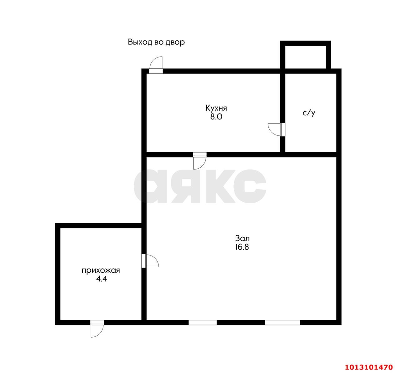 Фото №7: Часть дома 30 м² + 0.1 сот. - Краснодар, Центральный, ул. Горького, 152