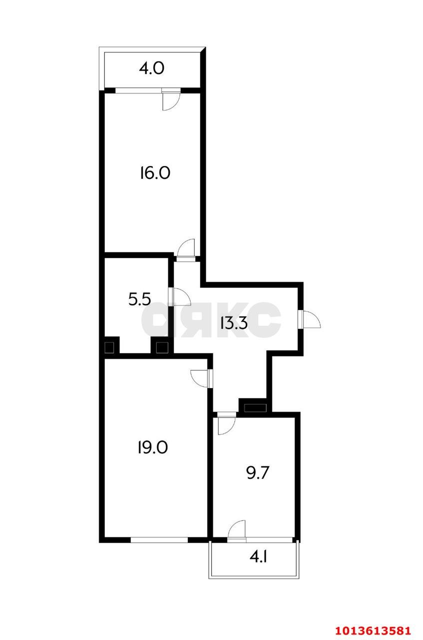 Фото №16: 2-комнатная квартира 72 м² - Краснодар, Черёмушки, ул. Айвазовского, 116к1