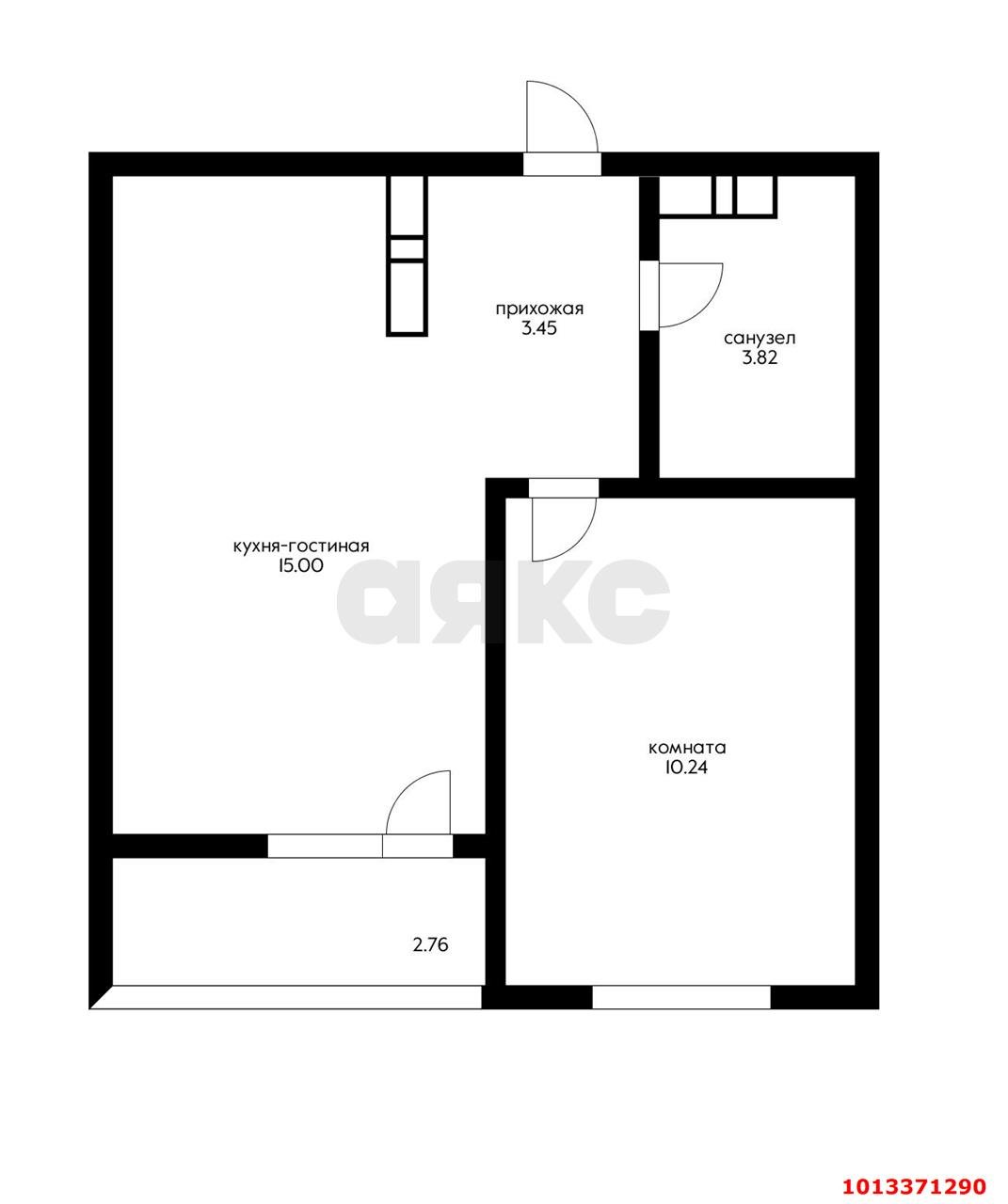 Фото №2: 1-комнатная квартира 33 м² - Краснодар, жилой комплекс Новые Сезоны, ул. Скандинавская, 1к13