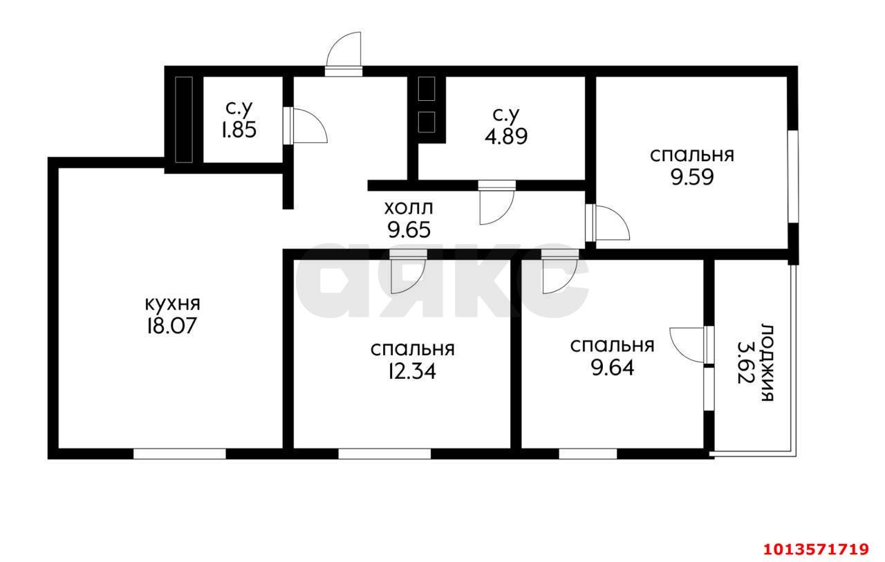 Фото №11: 3-комнатная квартира 67 м² - Краснодар, Хлопчато-бумажный Комбинат, ул. Сормовская, 1/5