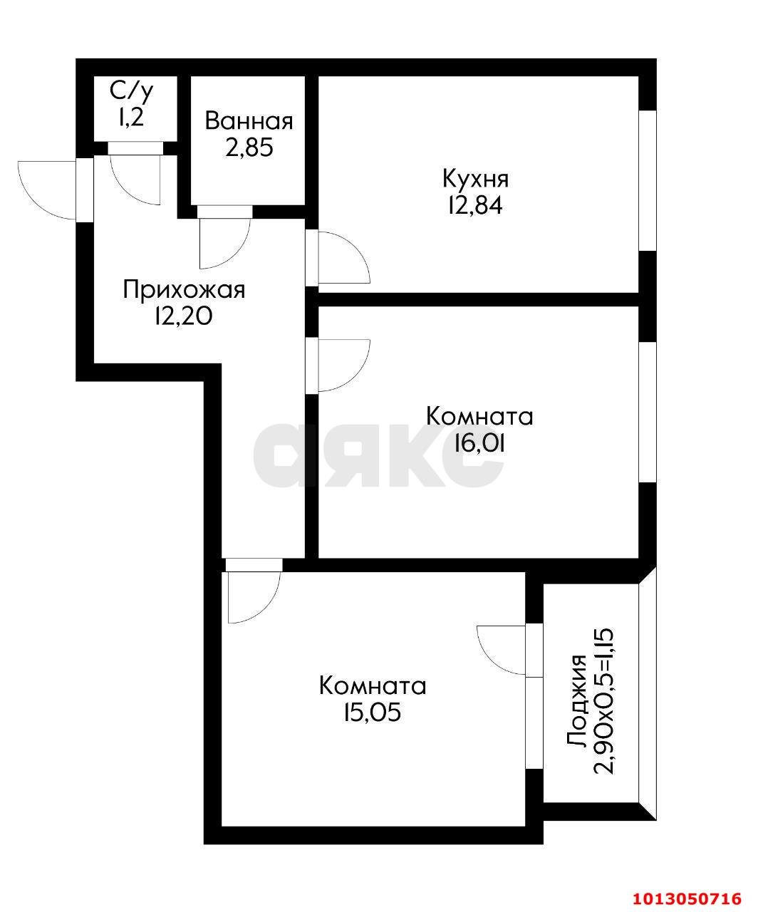 Фото №8: 2-комнатная квартира 65 м² - Краснодар, жилой комплекс Жемчужина, ул. имени Ф.И. Шаляпина, 30/1