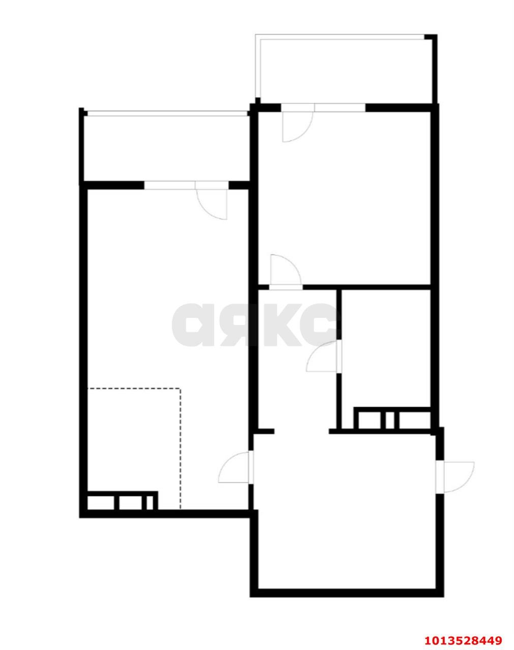 Фото №16: 1-комнатная квартира 43 м² - Краснодар, Молодёжный, ул. Зеленоградская, 34