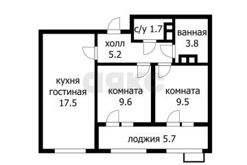 Фото №3: 2-комнатная квартира 54 м² - Краснодар, мкр. жилой комплекс Новелла, ул. Питерская, 40к5