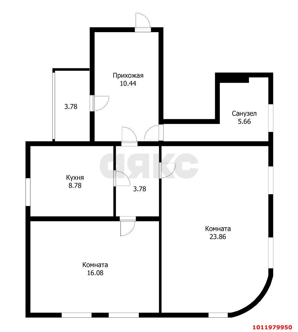 Фото №3: 2-комнатная квартира 70 м² - Краснодар, Центральный, ул. Новокузнечная, 88