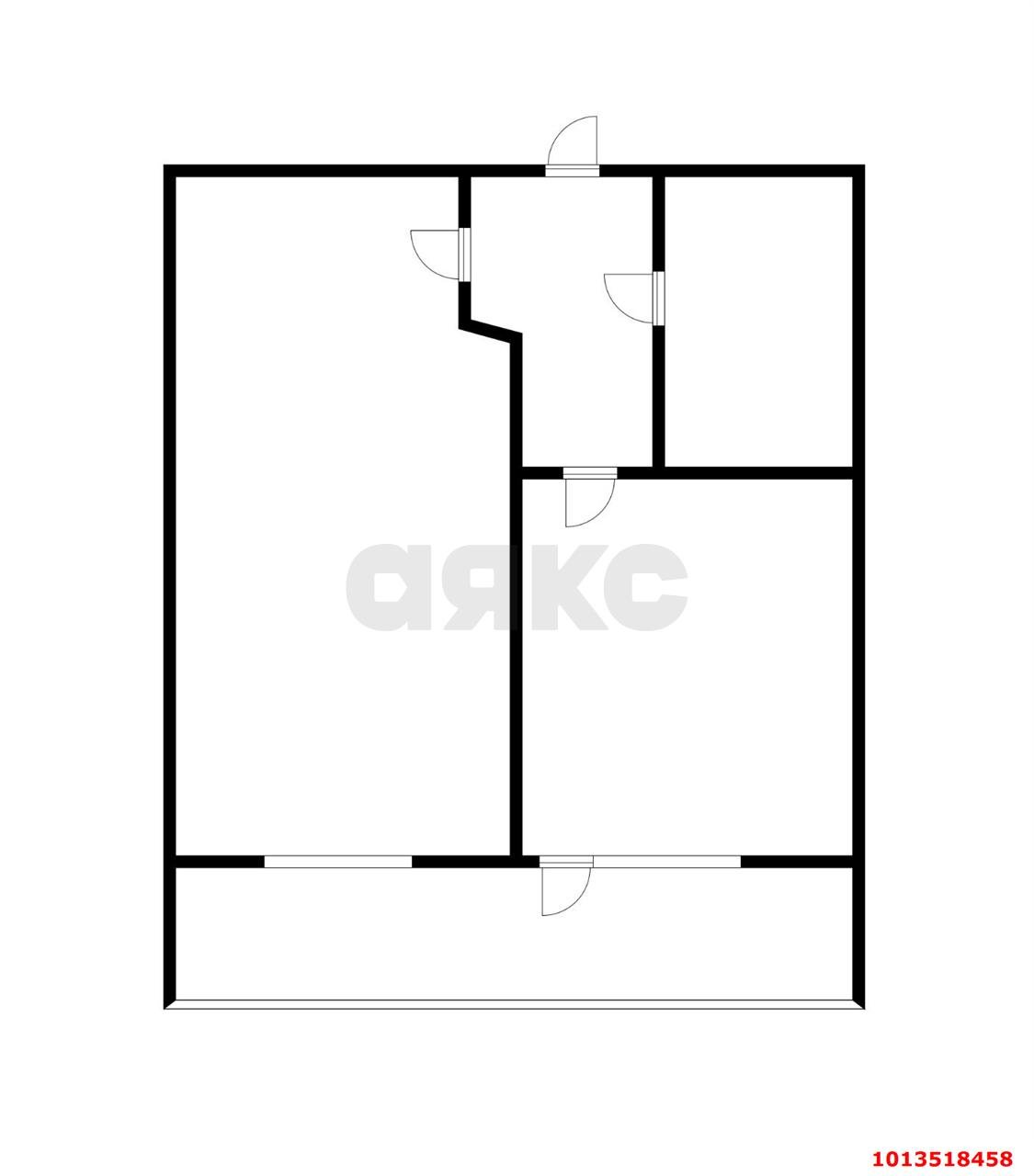 Фото №5: 1-комнатная квартира 36 м² - Краснодар, Почтовый, ул. Кружевная, 6