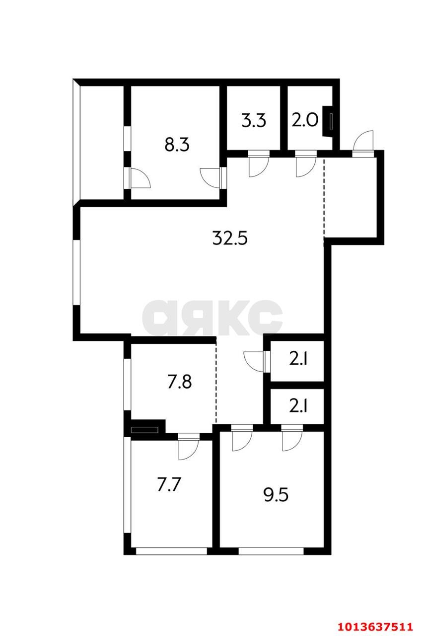 Фото №7: 3-комнатная квартира 71 м² - Краснодар, Любимово, 2/1