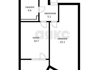 Фото №5: 1-комнатная квартира 45 м² - Краснодар, мкр. жилой комплекс Кино, ул. Уральская, 100