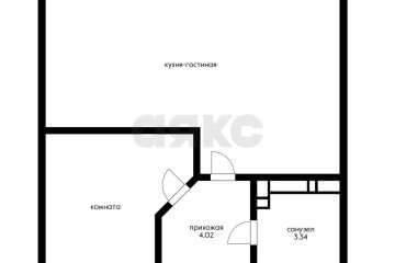 Фото №3: 2-комнатная квартира 37 м² - Краснодар, мкр. жилой комплекс Облака, ул. имени Генерала Корнилова, 9А