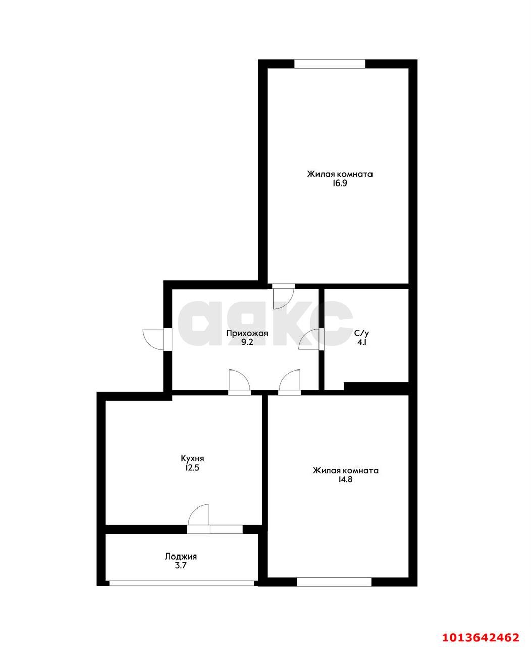 Фото №9: 2-комнатная квартира 57 м² - Краснодар, жилой комплекс Дыхание, ул. Лётчика Позднякова, 2к4